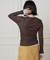 《追加》IENA LA BOUCLE 水撚りガスフライスクルーロングTシャツ