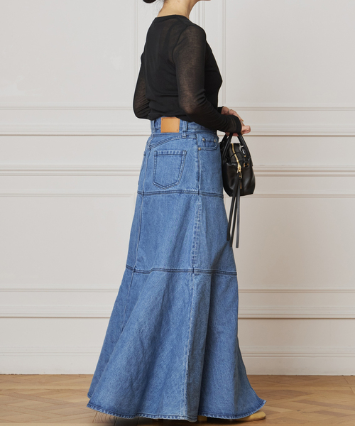 IENA LA BOUCLE(イエナラブークル)の「《追加》IENA LA BOUCLE 水撚りガスフライスクルーロングTシャツ(Tシャツ/カットソー・レディース・ホワイト/サックスブルー/ブラック/ブラウン・FREE)」の12枚目の写真