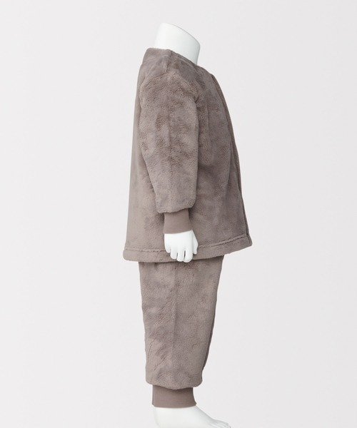 無印良品（ムジルシリョウヒン）の「ベビー　着る毛布　腹巻付きお着替えパジャマ（ルームウェア/パジャマ・キッズ・ピンク/ブルー系/ブラウン系・100-110/80-90）」の5枚目の写真