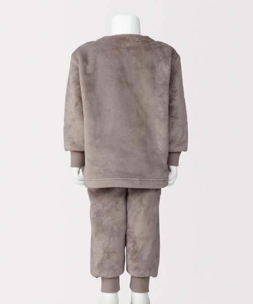 無印良品（ムジルシリョウヒン）の「ベビー　着る毛布　腹巻付きお着替えパジャマ（ルームウェア/パジャマ・キッズ・ピンク/ブルー系/ブラウン系・100-110/80-90）」の6枚目の写真