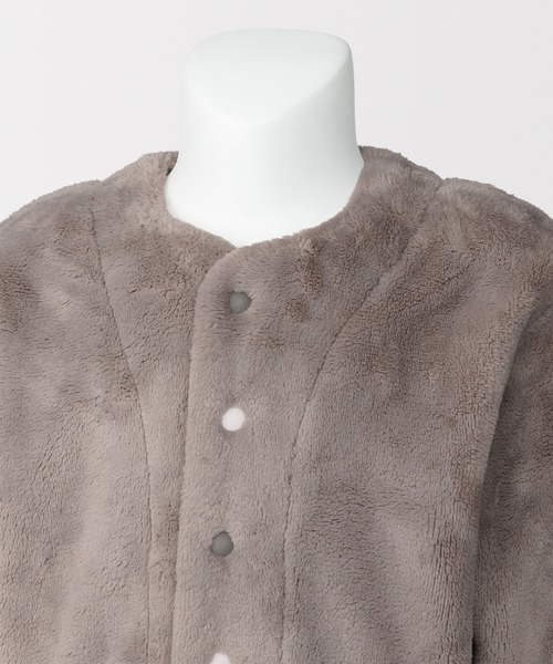 無印良品（ムジルシリョウヒン）の「ベビー　着る毛布　腹巻付きお着替えパジャマ（ルームウェア/パジャマ・キッズ・ピンク/ブルー系/ブラウン系・100-110/80-90）」の7枚目の写真