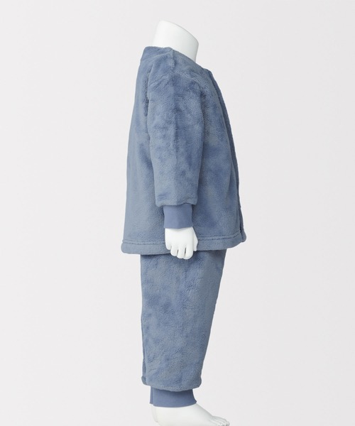 無印良品（ムジルシリョウヒン）の「ベビー　着る毛布　腹巻付きお着替えパジャマ（ルームウェア/パジャマ・キッズ・ピンク/ブルー系/ブラウン系・100-110/80-90）」の12枚目の写真