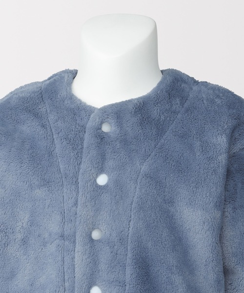 無印良品（ムジルシリョウヒン）の「ベビー　着る毛布　腹巻付きお着替えパジャマ（ルームウェア/パジャマ・キッズ・ピンク/ブルー系/ブラウン系・100-110/80-90）」の14枚目の写真