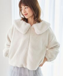 MAJESTIC LEGON | ジップデザインファーブルゾン(ブルゾン)