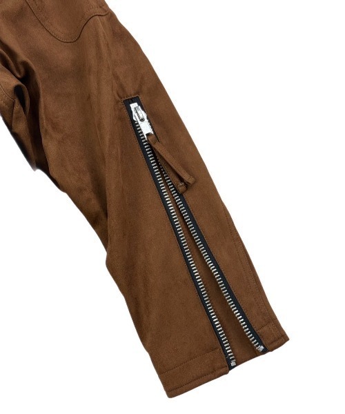 Chikashitsu +(チカシツプラス)の「【Chikashitsu +】suede biker jacket / 【チカシツプラス】スエードバイカージャケット <着用動画あり>(ブルゾン・メンズ・ブラック/ブラウン・M/L)」の20枚目の写真