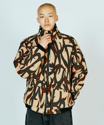 【ドゥロワー】ミリタリージャケット ブルゾン 38 カーキ　シルク混　カモフラ柄 MILITARY 実物 新品 イギリス軍 Lightweight Waterproof