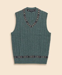 メンズ ローゲージクルーネックベスト ウール ローゲージ クルーネックベスト | Brooks Brothers Japan