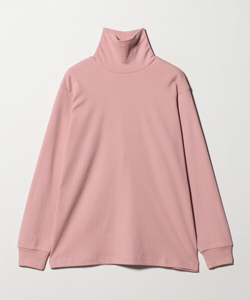ピンクハイネックカットソー0 DRESS＞ Turtleneck/タートルネックカットソー（Tシャツ