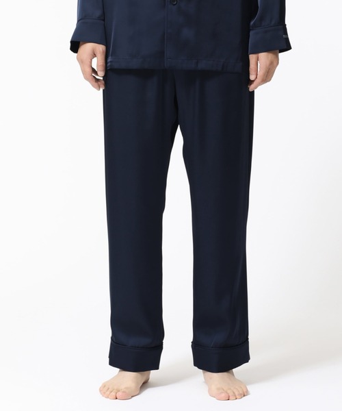 BAKUNE パジャマ サテン ロングパンツ（ルームウェア/パジャマ