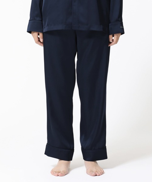 BAKUNE パジャマ サテン ロングパンツ（ルームウェア/パジャマ