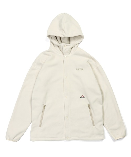 The DUFFER of ST.GEORGE（ザダファーオブセントジョージ）の「〔BLACK LABEL〕POLARTEC "CLASSIC200" SNAP PARKA：ポーラテック フリース スナップパーカー（パーカー・メンズ・アイボリー/ネイビー・X-LARGE/LARGE/MEDIUM/SMALL）」の9枚目の写真