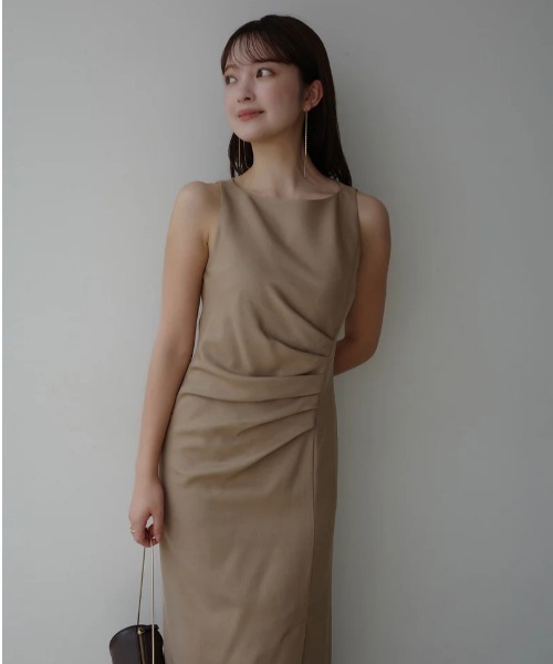 アシメタックナローワンピース（ワンピース）｜anuans（ア