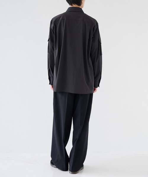 th products(ティーエイチプロダクト)の「【th products/ティーエイチプロダクツ】Military Shirt(シャツ/ブラウス・メンズ・ブラック/シルバー・1/2)」の5枚目の写真