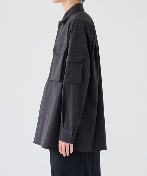 th products(ティーエイチプロダクト)の「【th products/ティーエイチプロダクツ】Military Shirt(シャツ/ブラウス・メンズ・ブラック/シルバー・1/2)」の10枚目の写真