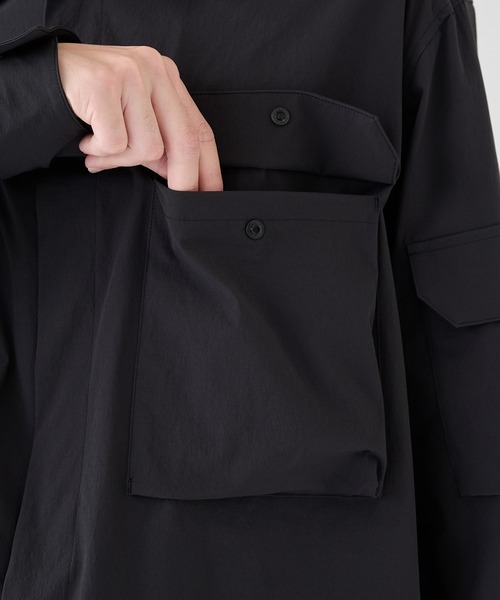th products(ティーエイチプロダクト)の「【th products/ティーエイチプロダクツ】Military Shirt(シャツ/ブラウス・メンズ・ブラック/シルバー・1/2)」の14枚目の写真