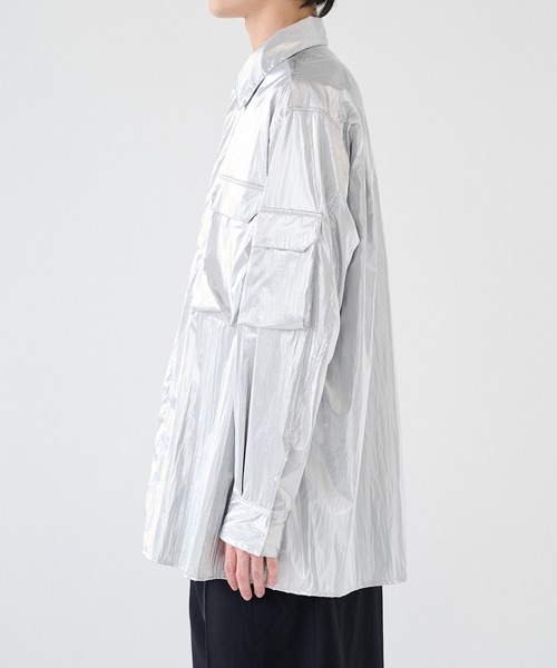th products(ティーエイチプロダクト)の「【th products/ティーエイチプロダクツ】Military Shirt(シャツ/ブラウス・メンズ・ブラック/シルバー・1/2)」の16枚目の写真