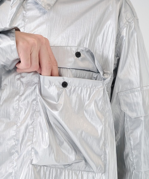 th products(ティーエイチプロダクト)の「【th products/ティーエイチプロダクツ】Military Shirt(シャツ/ブラウス・メンズ・ブラック/シルバー・1/2)」の20枚目の写真