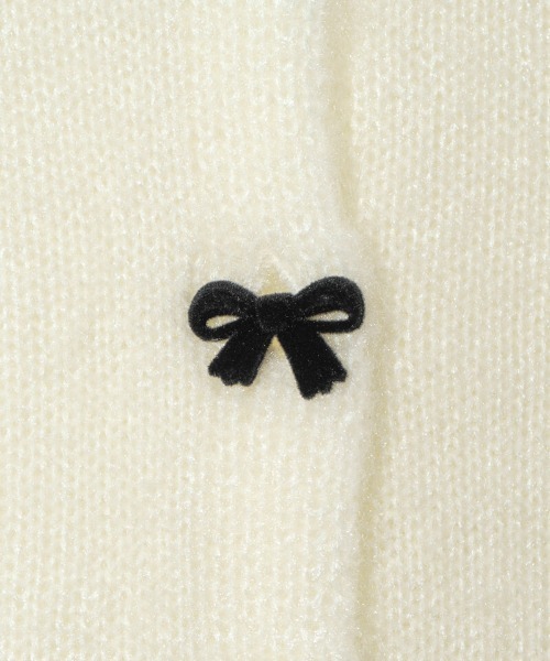 flower（フラワー）の「メリーリボンカーディガン（カーディガン/ボレロ・レディース・アイボリー/ブルーグレー・FREE）」の5枚目の写真