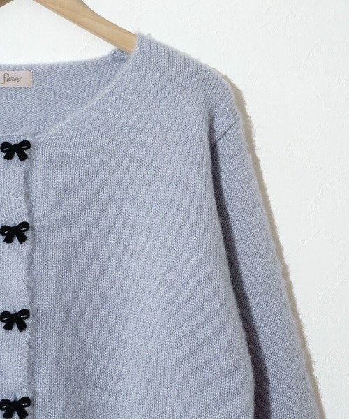 flower（フラワー）の「メリーリボンカーディガン（カーディガン/ボレロ・レディース・アイボリー/ブルーグレー・FREE）」の13枚目の写真