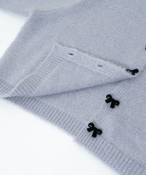 flower（フラワー）の「メリーリボンカーディガン（カーディガン/ボレロ・レディース・アイボリー/ブルーグレー・FREE）」の16枚目の写真