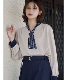 TONAL | スカーフタイパールブラウス(シャツ/ブラウス)