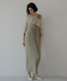 3way tulle ruffles dress