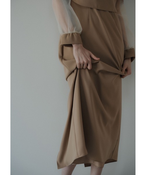 LE'RURE(リルアー)の「3way tulle ruffles dress(ドレス・レディース・ベージュ/グリーン/ブラック・SMALL/MEDIUM)」の8枚目の写真