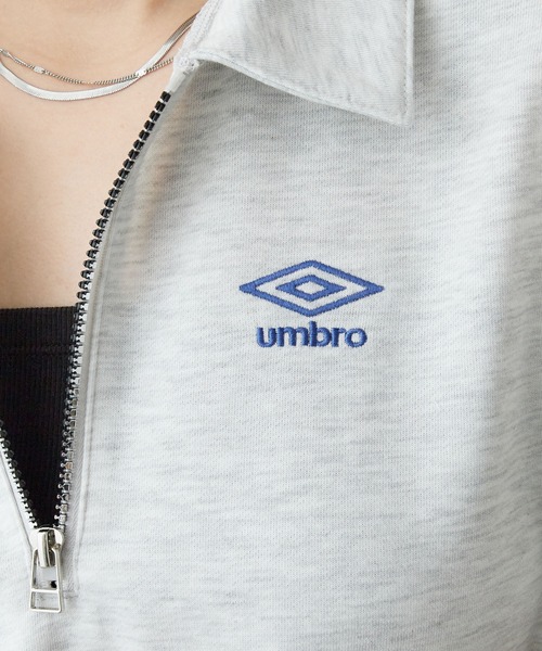 UMBRO(アンブロ)の「UMBRO・viola e viola別注/ハーフジップ裏毛スウェット(スウェット・レディース・ネイビー/オートミール・M/L/LL/3L)」の13枚目の写真