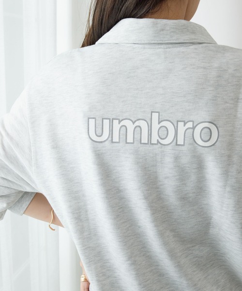 UMBRO(アンブロ)の「UMBRO・viola e viola別注/ハーフジップ裏毛スウェット(スウェット・レディース・ネイビー/オートミール・M/L/LL/3L)」の15枚目の写真