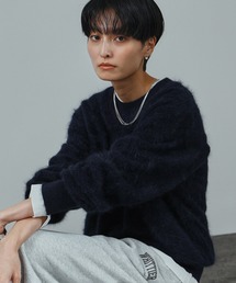 SALON adam et rope' | ブラッシュドカシミヤクルーネックニットプルオーバー(ニット/セーター)