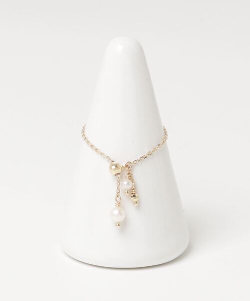 K10YG パール チェーンリング（リング）｜va vendome aoyama（ヴイエー