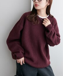 【WEB限定】起毛オーバーニット