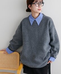 【WEB限定】起毛オーバーニット