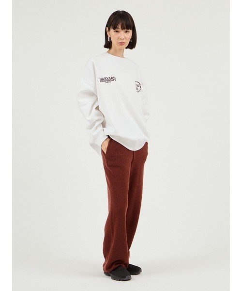 emmi(エミ)の「【セットアップ対応】ラムウールニットパンツ(その他パンツ・レディース・チャコールグレー/ライトベージュ/バーガンディー・0/1)」の18枚目の写真