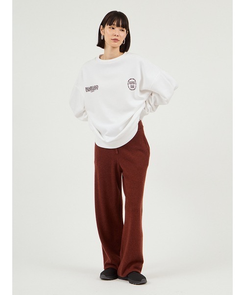 emmi(エミ)の「【セットアップ対応】ラムウールニットパンツ(その他パンツ・レディース・チャコールグレー/ライトベージュ/バーガンディー・0/1)」の19枚目の写真