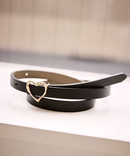 ROPE' PICNIC(ロペピクニック)の「15mmハートバックルベルト(ベルト・レディース・ブラック/ブラウン・FREE)」の8枚目の写真