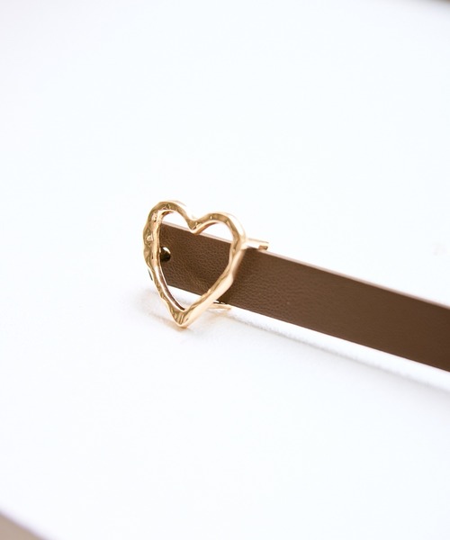 ROPE' PICNIC(ロペピクニック)の「15mmハートバックルベルト(ベルト・レディース・ブラック/ブラウン・FREE)」の9枚目の写真
