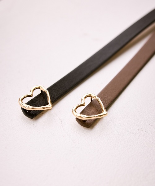 ROPE' PICNIC(ロペピクニック)の「15mmハートバックルベルト(ベルト・レディース・ブラック/ブラウン・FREE)」の12枚目の写真