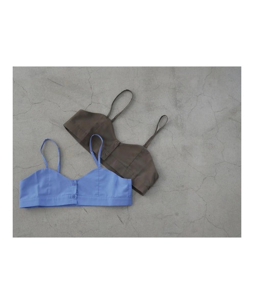 TRUNC(トランクエイティーエイト)の「2way Bustier Shirt(シャツ/ブラウス・レディース・ブラウン/ブルー・FREE)」の10枚目の写真
