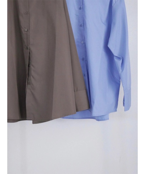 TRUNC(トランクエイティーエイト)の「2way Bustier Shirt(シャツ/ブラウス・レディース・ブラウン/ブルー・FREE)」の11枚目の写真