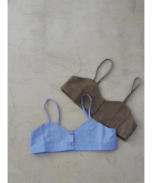 TRUNC(トランクエイティーエイト)の「2way Bustier Shirt(シャツ/ブラウス・レディース・ブラウン/ブルー・FREE)」の12枚目の写真