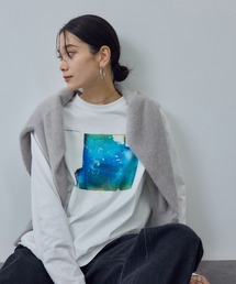 SALON adam et rope'（サロン アダム エ ロペ）の「【Annie Spratt by SALON】フォトロングスリーブTシャツ（Tシャツ/カットソー）」