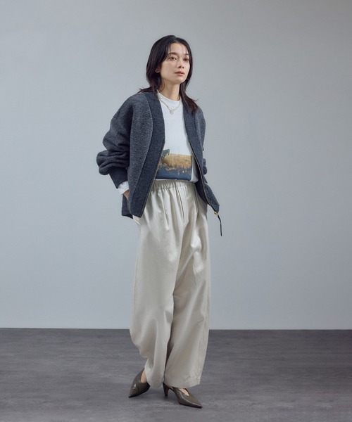 SALON adam et rope'(サロン アダム エ ロペ)の「【Annie Spratt by SALON】フォトロングスリーブTシャツ(Tシャツ/カットソー・レディース・ホワイト系その他4/ホワイト系その他2/ホワイト・FREE)」の14枚目の写真
