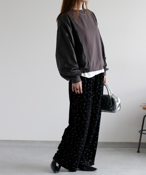 cepo（セポ）の「バックジップミリタリー切り替えプルオーバー（スウェット・レディース・オフホワイト/チャコール・M）」の11枚目の写真