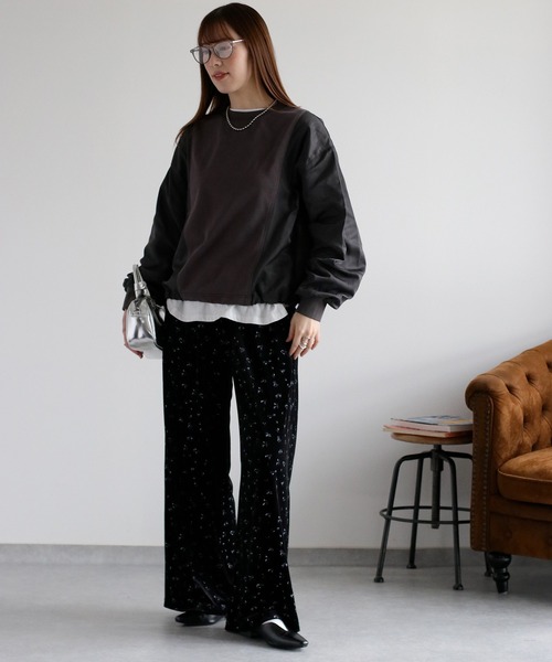 cepo（セポ）の「バックジップミリタリー切り替えプルオーバー（スウェット・レディース・オフホワイト/チャコール・M）」の8枚目の写真