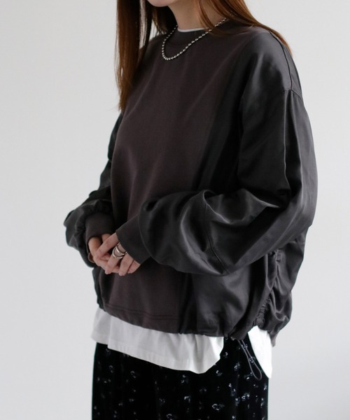 cepo（セポ）の「バックジップミリタリー切り替えプルオーバー（スウェット・レディース・オフホワイト/チャコール・M）」の15枚目の写真