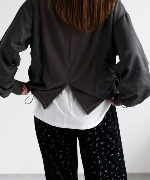 cepo（セポ）の「バックジップミリタリー切り替えプルオーバー（スウェット・レディース・オフホワイト/チャコール・M）」の16枚目の写真