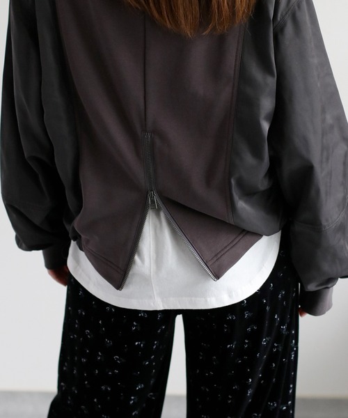 cepo（セポ）の「バックジップミリタリー切り替えプルオーバー（スウェット・レディース・オフホワイト/チャコール・M）」の20枚目の写真