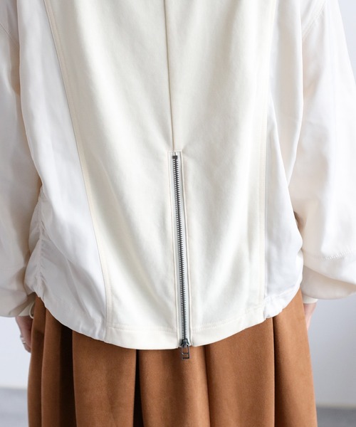 cepo（セポ）の「バックジップミリタリー切り替えプルオーバー（スウェット・レディース・オフホワイト/チャコール・M）」の7枚目の写真