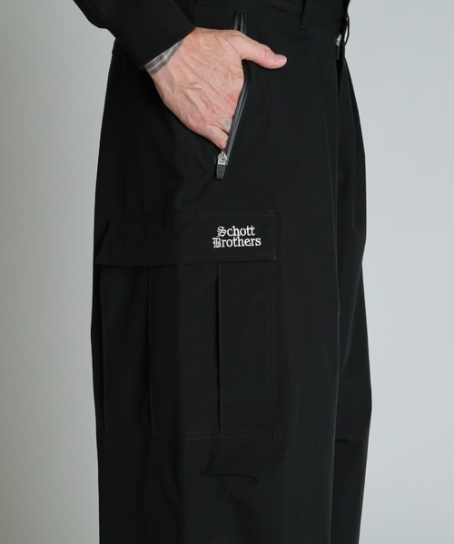schott(ショット)の「Schott/ショット/B.S CARGO PANTS/ブラックシープ カーゴパンツ(カーゴパンツ・メンズ・ブラック・M/L)」の7枚目の写真